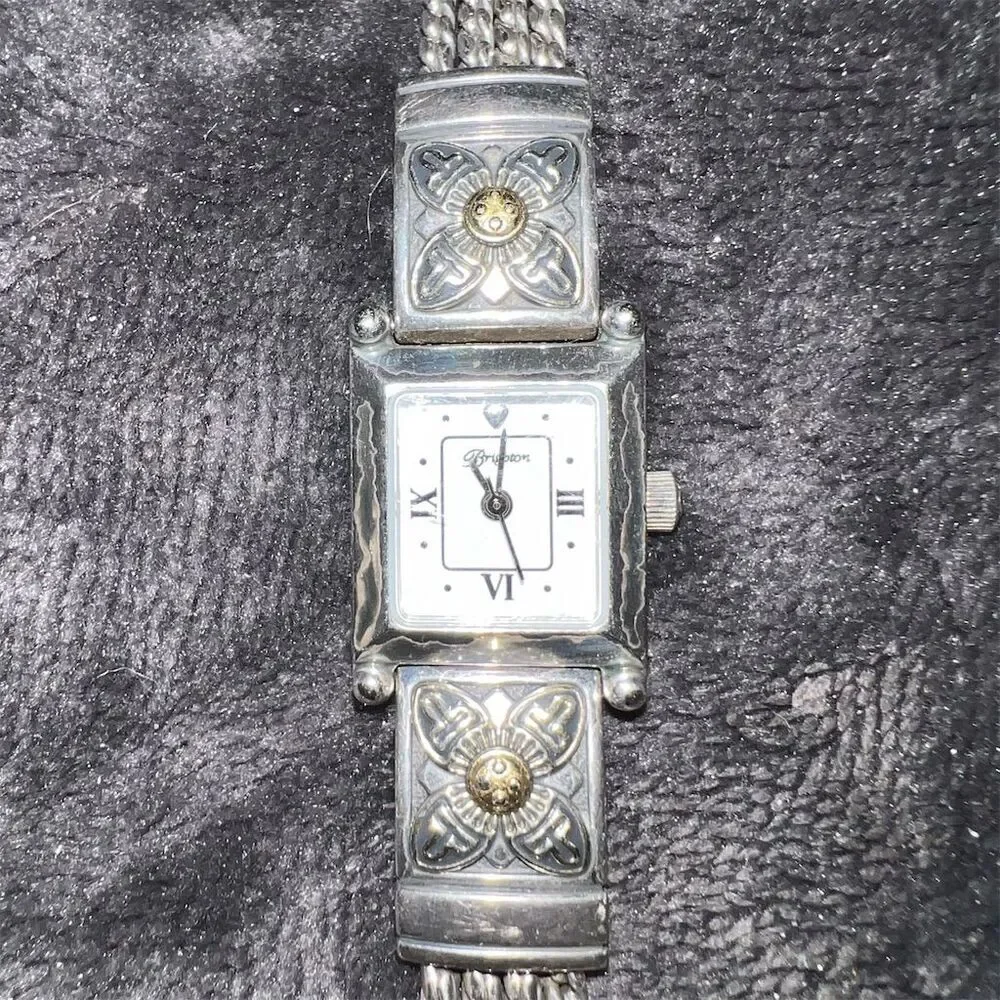 Brighton Monroe Women's Two-Tone Gold & Silver Dress Wristwatch